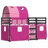 vidaXL Bunk Bed without Mattress Pink 90x200 cm Solid Wood Pine