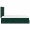 vidaXL Ottoman Bed with Mattresses Dark Green 140x190cm Velvet