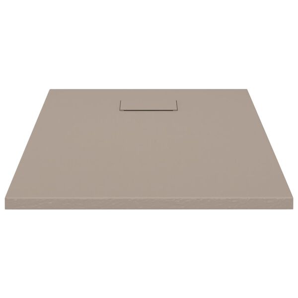 vidaXL Shower Base Tray SMC Brown 90x70 cm
