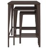 vidaXL Nesting Tables 3 pcs Brown Poly Rattan
