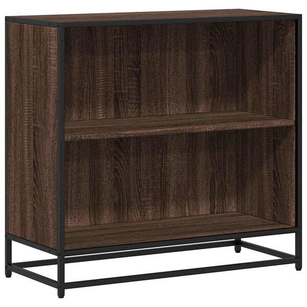 vidaXL Book Cabinet Brown Oak 80.5x35x76 cm Engineered Wood