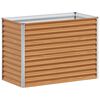 vidaXL Garden Raised Bed Light Brown 98 x 50 x 68 cm Galvanised Steel