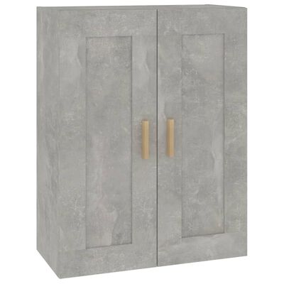 vidaXL Wall Cabinet Concrete Grey 69.5x32.5x90 cm Engineered Wood