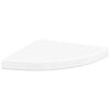 vidaXL Floating Corner Shelves 4 pcs High Gloss White 35x35x3.8 cm MDF