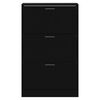 vidaXL Shoe Cabinet Black 63x24x103 cm Engineered Wood
