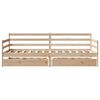 vidaXL Daybed with Drawers without Mattress White 80x200 cm Solid Wood