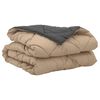 vidaXL Summer Duvet Anthracite and Taupe 200 x 155 cm Microfiber