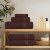vidaXL Wash Towels "FROGN" 4 pcs Brown 30x30 cm 360 gsm