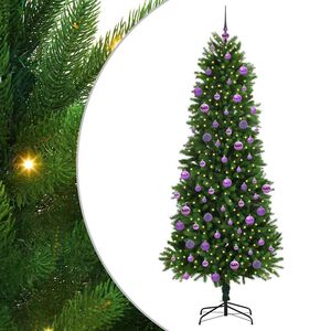 vidaXL Christmas Tree with 300 LEDs with Stand Green 240 cm PE