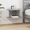 vidaXL Bedside Table Grey Sonoma 40 x 30 x 25 cm Engineered Wood