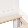 vidaXL Bed Frame without Mattress with Headboard White 200x200 cm Solid Wood Pine