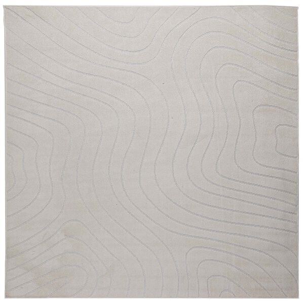 vidaXL Area Rugs Square HUARTE Cream 200 x 200 cm Polyester