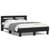 vidaXL Bed Frame without Mattress Black 120x200 cm