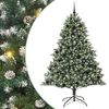 vidaXL Artificial Christmas Tree with 300 LEDs with Stand Green 210 cm