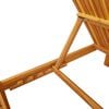vidaXL Sun Lounger Reclining Brown 200 x 55 x 94cm Solid Acacia wood