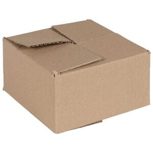 vidaXL Folding Box 50 pcs Natural 15 x 15 x 8 cm Cardboard