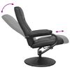 vidaXL Recliner Chair Reclining Black 66.5 x 75 x 99 cm Faux leather