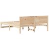 vidaXL Bed Frame with Headboard Natural 160 x 200 cm Solid Pine Wood