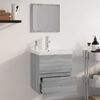vidaXL Bathroom Furniture Set Grey Sonoma Engineered Wood