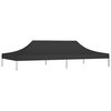 vidaXL Party Tent Roof 6x3 m Black 270 g/m&sup2;