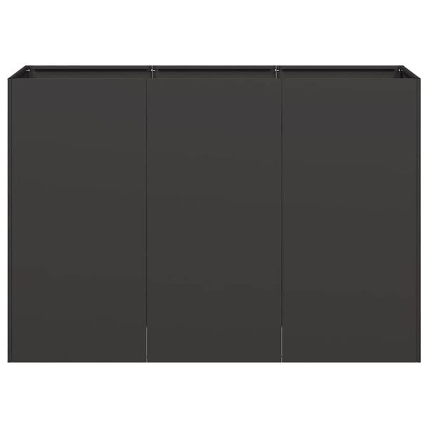 vidaXL Planter Black 120x40x80 cm Cold-rolled Steel