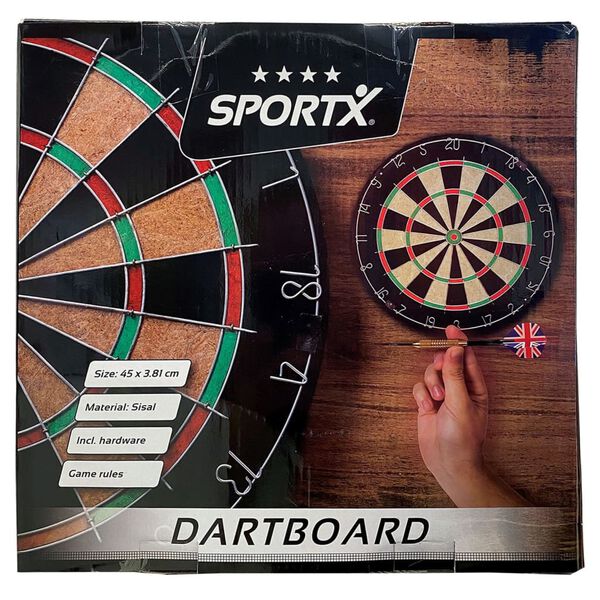 SportX Dartbord 45 cm Sisal