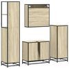 vidaXL 4&nbsp;Piece Bathroom Furniture Set&nbsp;Sonoma Oak Engineered Wood