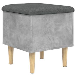 vidaXL Storage Bench Concrete Grey 42x42x46 cm Engineered Wood