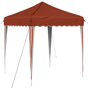 vidaXL Pop-up Party Tent 195 x 195 x 245 cm Terracotta Oxford Fabric