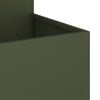 vidaXL Garden Planter Olive green 80 x 80 x 60 cm Steel