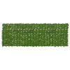 vidaXL Balcony Screen with Leaves Green and Yellow 300 x 100 cm