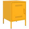 vidaXL Bedside Cabinets 2 pcs Mustard Yellow 36x39x50.5 cm Steel