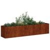 vidaXL Planter Rusty 200x40x40 cm Weathering Steel