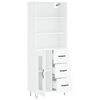vidaXL Highboard White 69.5x34x180 cm Engineered Wood