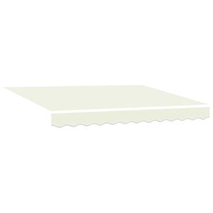 vidaXL Awning Replacement Fabric Cream 235 x 195 cm Polyester