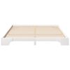 vidaXL Bed Frame White 200 x 210 cm Solid Pine Wood