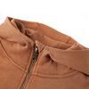 Kids' Hooded Sweatshirt with Half Zip Anthracite and Cognac 104