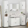 vidaXL Bathroom Furniture Set with Drawer 5 pcs High Gloss White