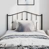 vidaXL Metal Headboard Black 100 cm