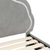 vidaXL Children's Bed Frame with Headboard Light Grey 80 x 160 cm