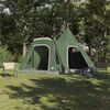 vidaXL Teepee Tent with Roof with Storage Green 545 x 450 x 295 cm