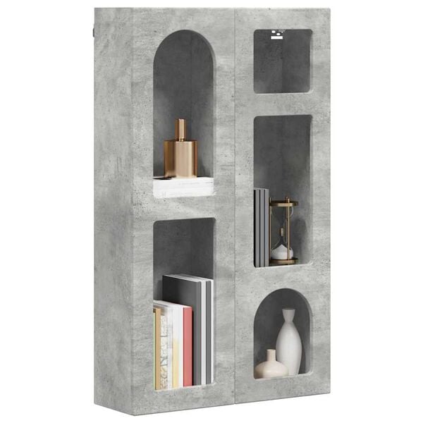 vidaXL Hanging Cabinet Concrete Grey 59 x 20 x 100 cm Engineered Wood