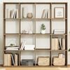 vidaXL Book Cabinet Artisian Oak 137,5x29x137,5 cm Engineered Wood