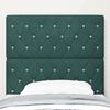 vidaXL Velvet Headboard Argyle with Headboard Dark green 90 cm Velvet