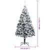 vidaXL Christmas Tree with 300 LEDs with Stand Green 300 cm PVC