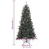 vidaXL Artificial Christmas Tree with Stand Green 240 cm PVC