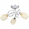vidaXL Ceiling Lamp with Gold Plated Lamp Shades for 3 G9 Bulbs