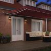 vidaXL Automatic Retractable Awning with LEDs Burgundy 500x300 cm