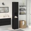 vidaXL Bathroom Cabinet Black oak 32 x 34 x 188.5 cm Engineered Wood