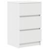 vidaXL Bedside Cabinets with 3 Drawers 2 pcs White 39x35x65 cm